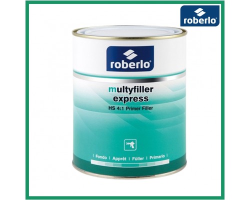 ROBERLO MULTYFILLER EXPRESS ME-0 Грунт-наполнитель быстросохнущий, белый 4 л + Р5000 стандартный отвердитель 1 л (комплект)