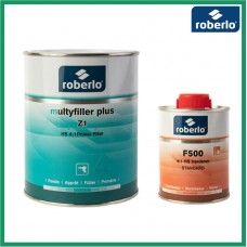 ROBERLO MULTYFILLER PLUS Z-1 Грунт-наполнитель, светло-серый 1 л + F500 отвердитель 0,25 л (комплект)