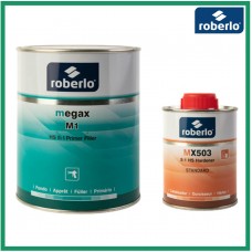 ROBERLO MEGAX M1 Грунт-наполнитель, светло-серый 1 л + MX503 отвердитель 0,2 л (комплект)
