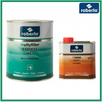 ROBERLO MULTYFILLER EXPRESS ME-6 Грунт-наполнитель быстросохнущий, черный 1 л + Р6000 быстрый отвердитель 0,25 л (комплект)